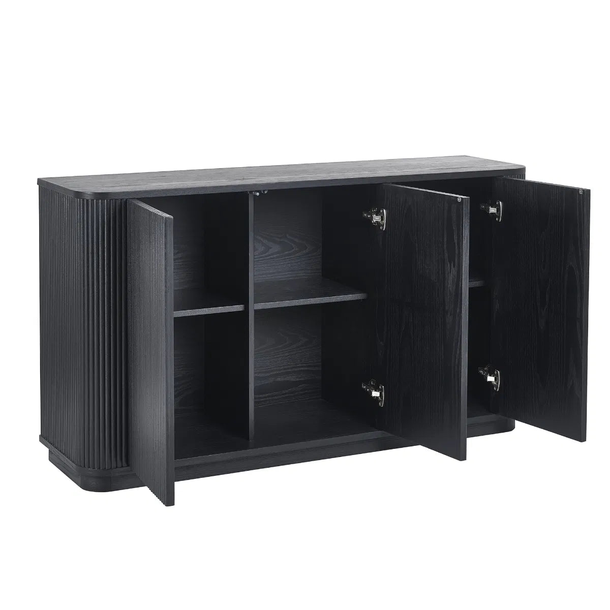 Louis Black Fluted Sideboard