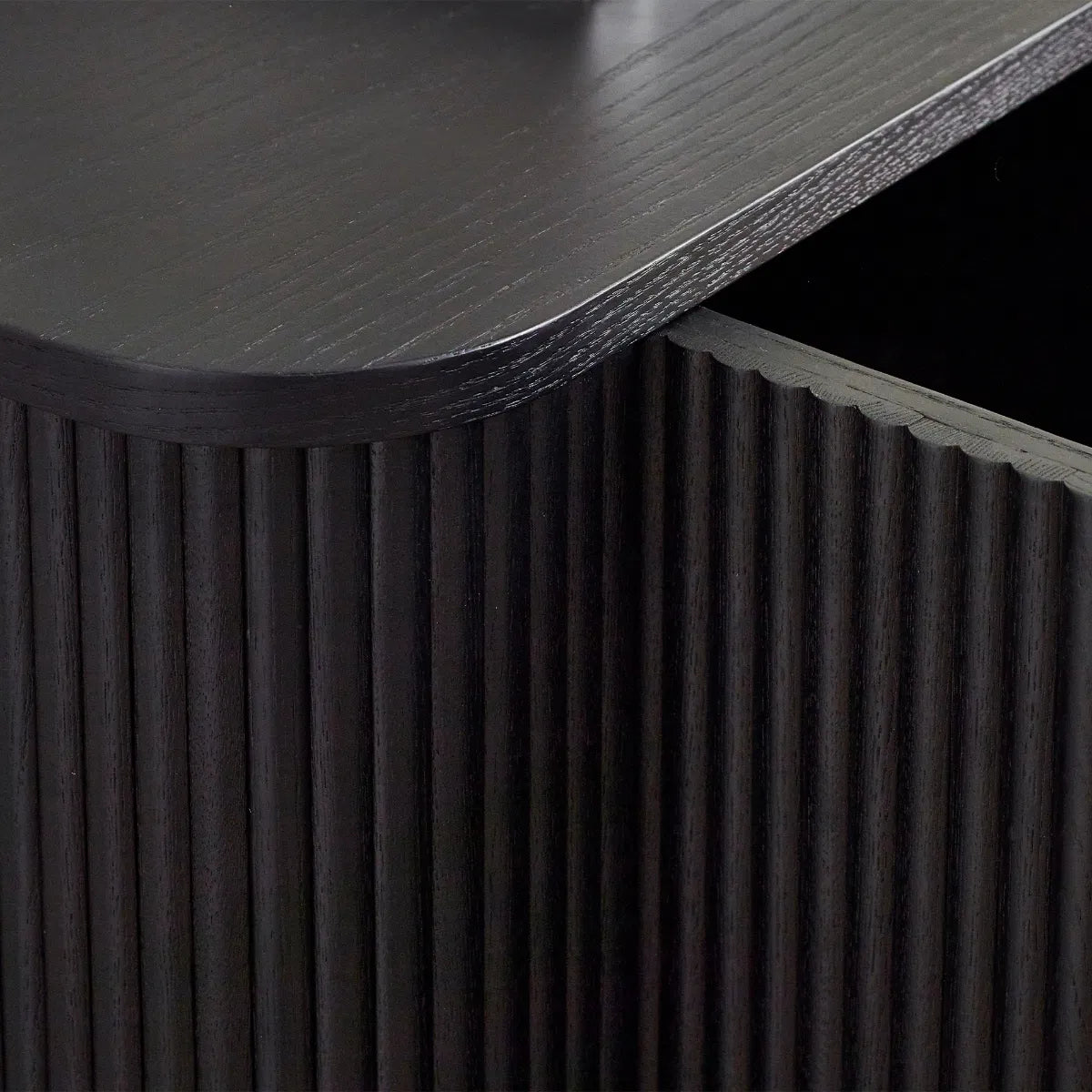 Louis Black Fluted Sideboard