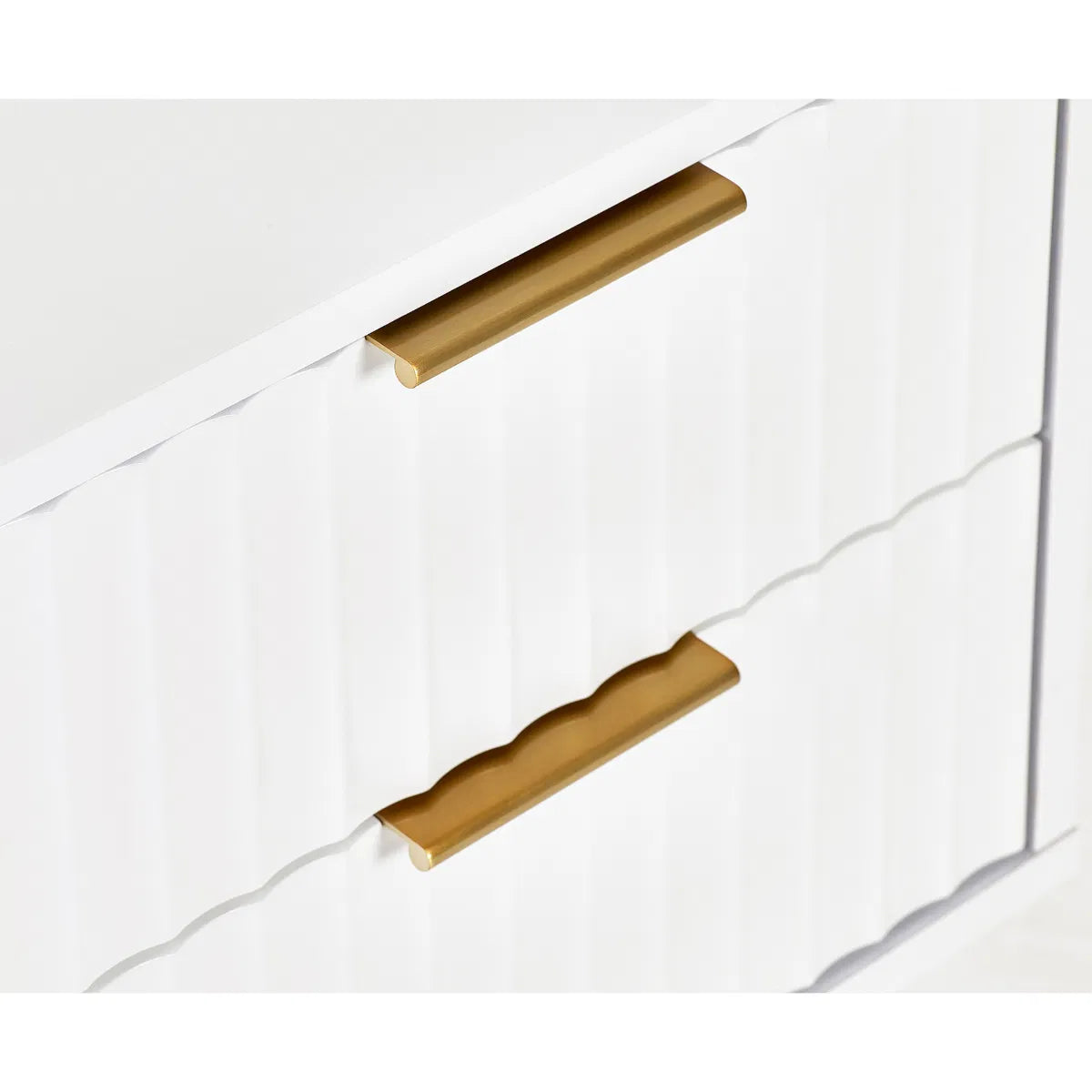 Murano 2 Drawer Bedside - Matt White