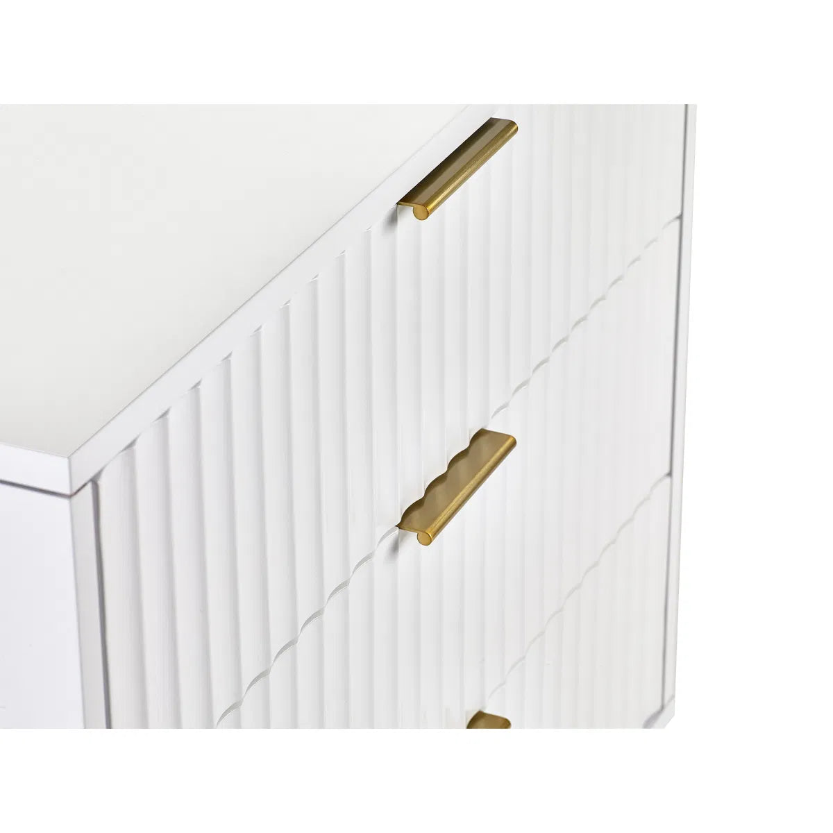 Murano 3 Drawer Chest - Matt White