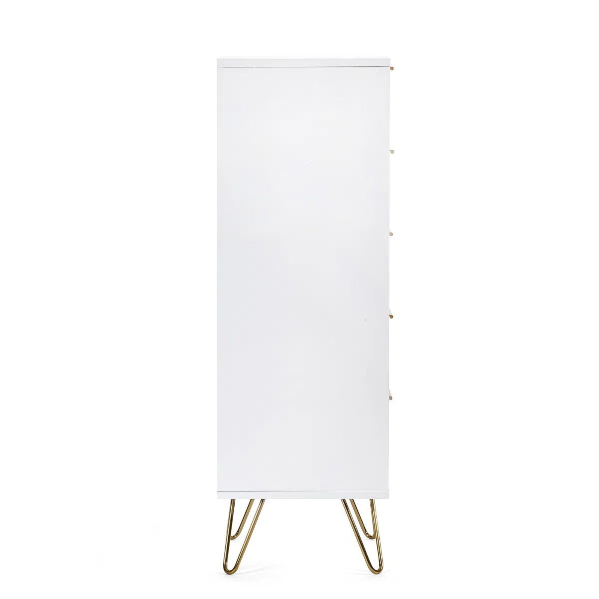 Murano 5 Drawer Tallboy - - Matt White