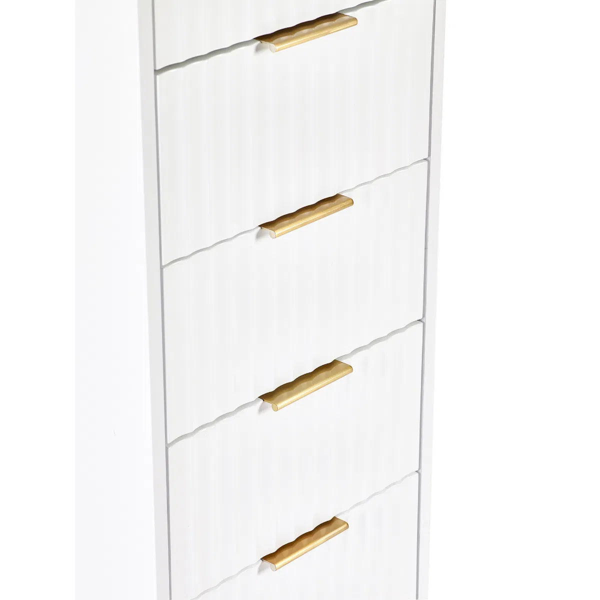 Murano 5 Drawer Tallboy - - Matt White