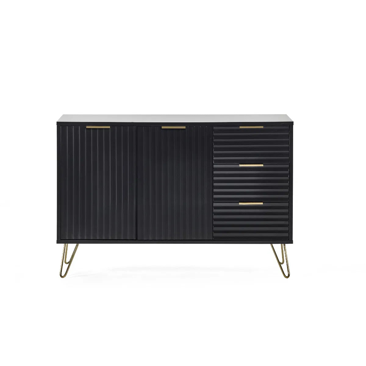 Murano Large Sideboard - Matt Black